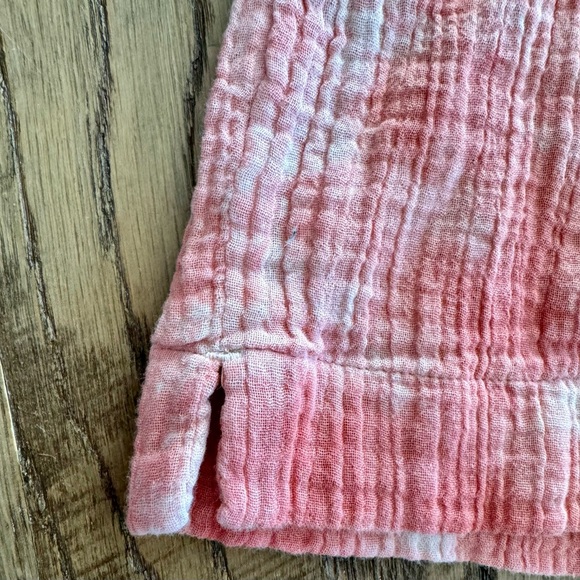 NWT Wide leg cropped gauzy beach palazzo pants - Picture 3 of 5